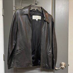 Michael Kors Dark Leather Jacket
